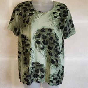 Eternity Fashion Green/Black Blouse